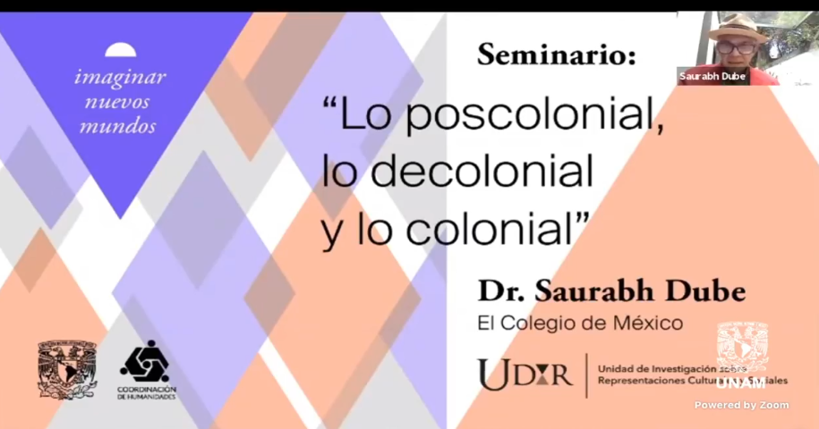 Seminario UDIR: lo poscolonial, lo decolonial y lo colonial