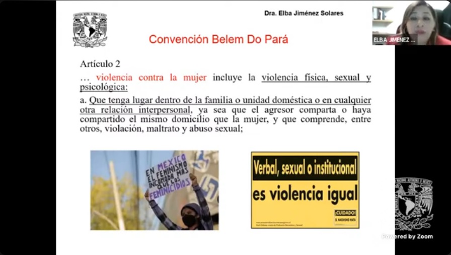 Conferencia: La violencia de género y sus expresiones en la visión de la Corte Interamericana de Derechos Humanos. 