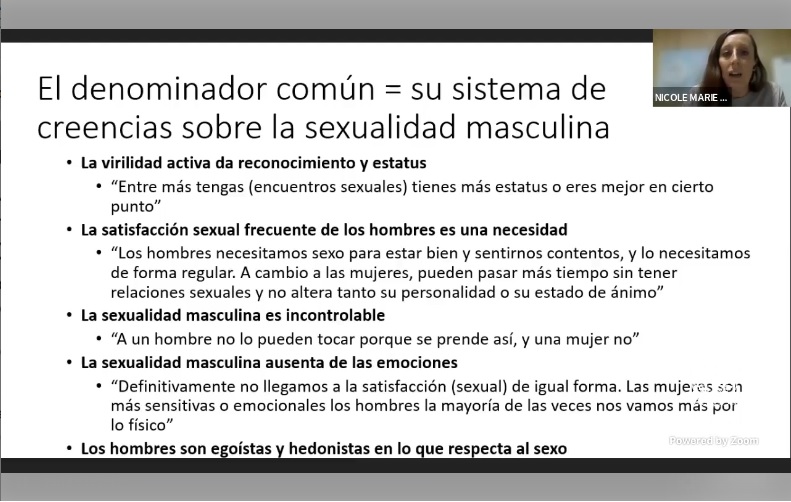 Conferencia: Procesos para iniciar el consumo de servicios sexuales de mujeres involucradas en el comercio sexual en la Ciudad de México. 